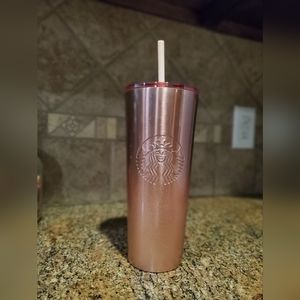 Starbucks Rose Gold Tumbler